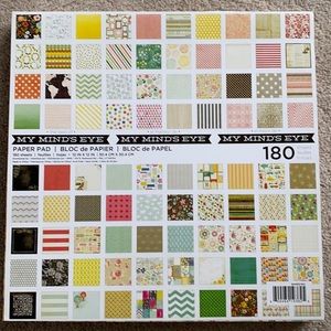 Scrapbook Paper Pad 180 sheet 12x12